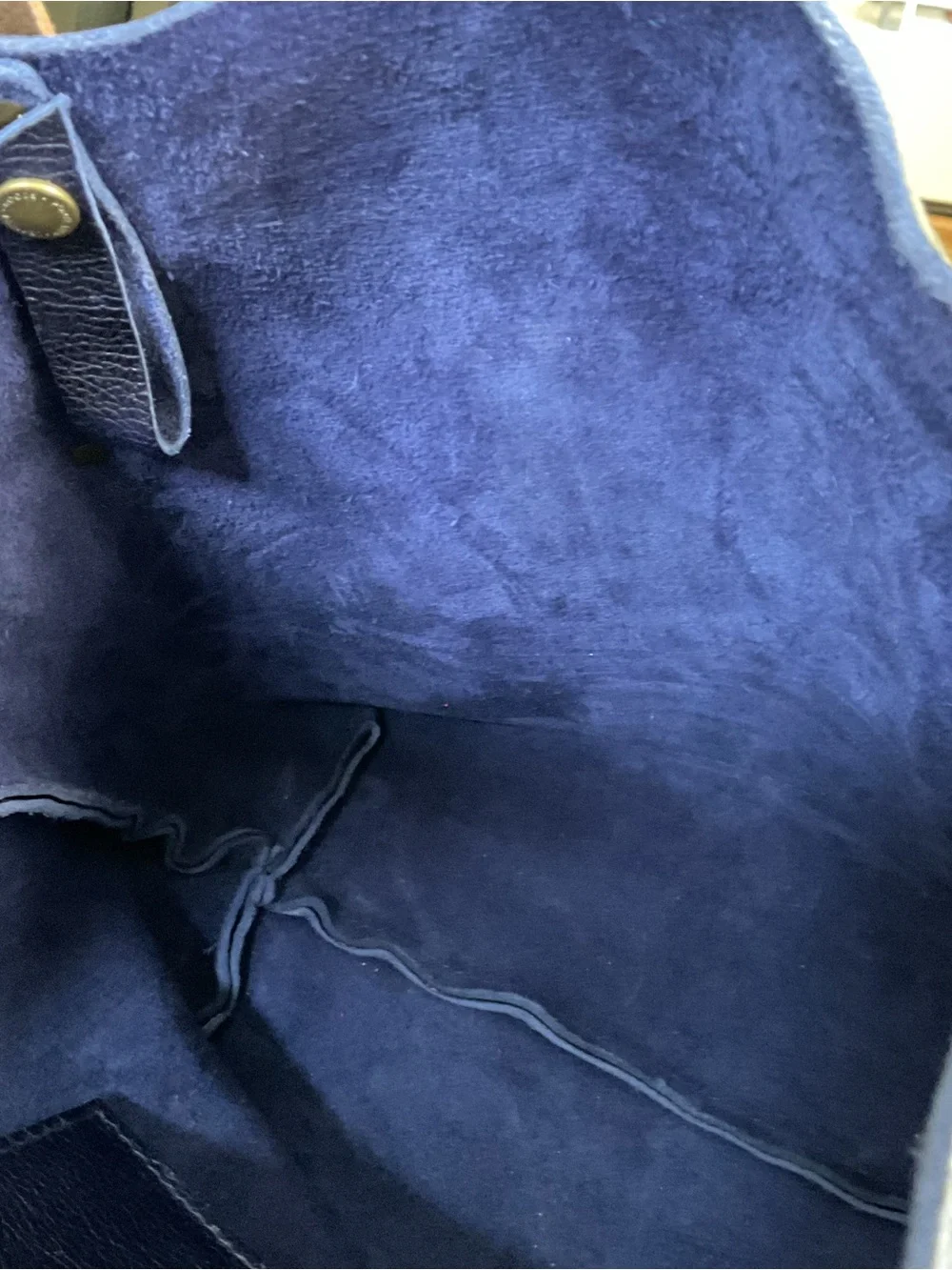 Portland Leather Company medium tote in Cobalt
